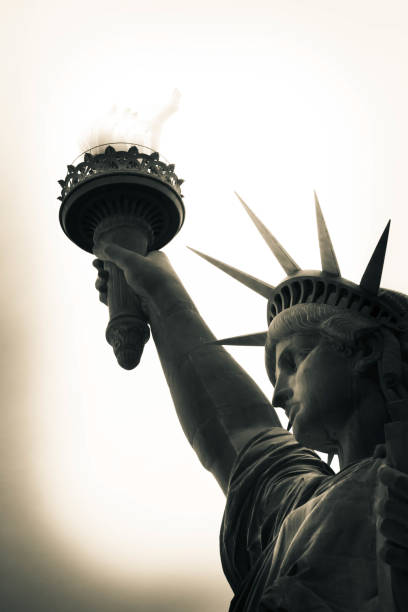istock Looking up at the Statute of Liberty 1197365689