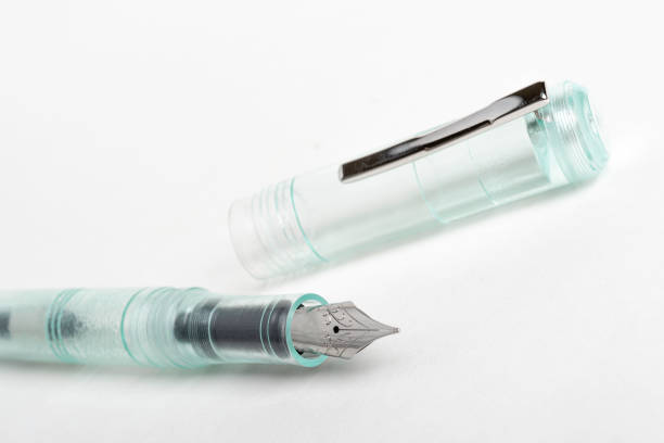 istock Green Glass Demonstrator Fountain Pen 1197367843