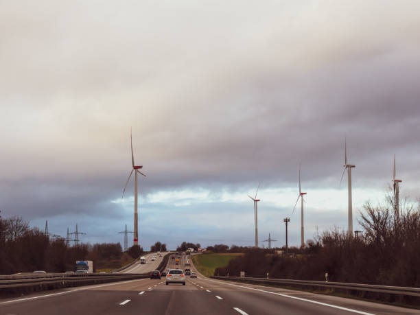 istock German broad eight lane highways without speed limits with beautiful view 1197367856