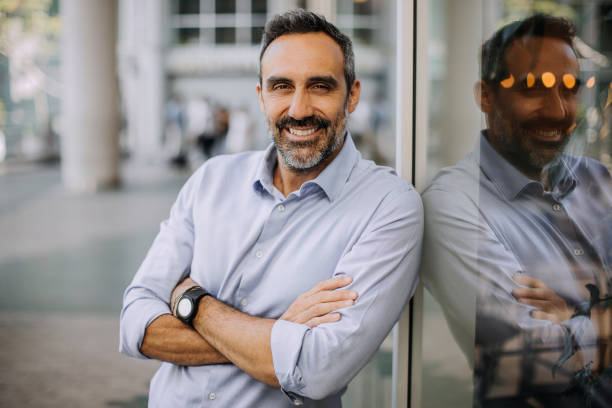 istock Smiling confident Businessman 1197368787