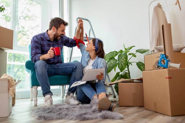 Couple redecorating home