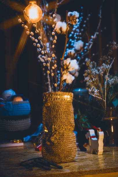istock Handmade crocheting crafts. Wool Handmade Decoration. 1197385302