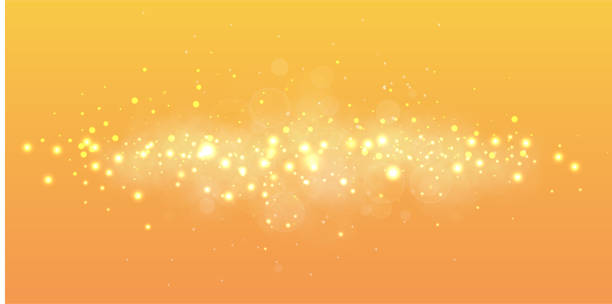 illustrations, cliparts, dessins animés et icônes de les points d'étoile dispersent le fond de confetti de texture - gold shiny backgrounds star