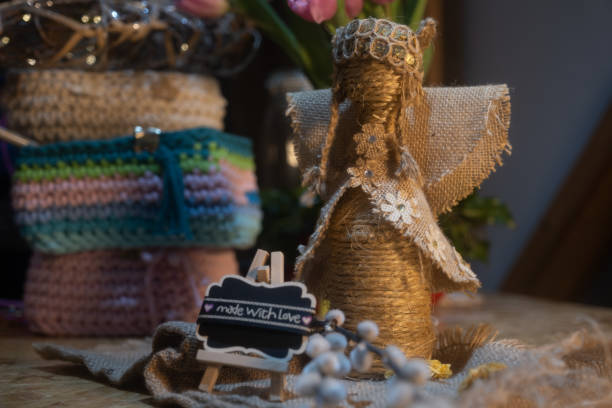 istock Handmade crocheting crafts. Wool Handmade Decoration. 1197385481