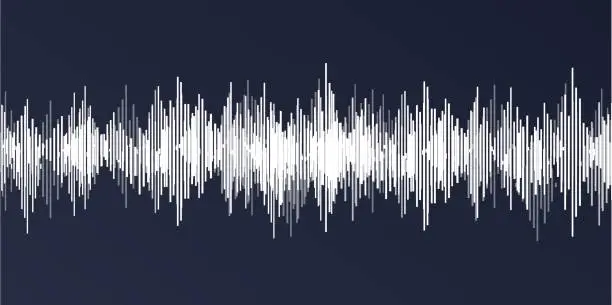 Vector illustration of Sound Wave Classic Background