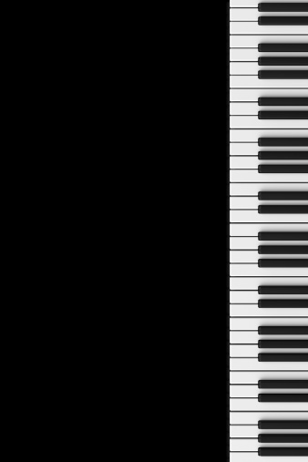 Monochrome Piano Keys Background