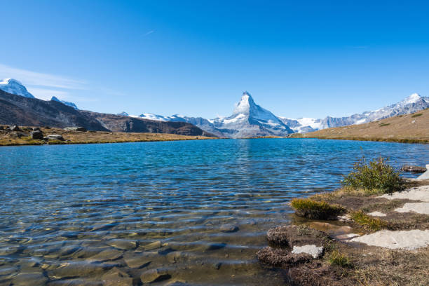 istock Zermatt 5 lakes trek and Matterhorn 8 1197389297