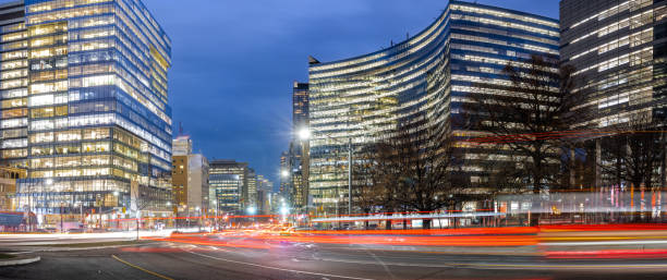 istock Toronto City Skyline - University Avenue at Dusk 1197393148