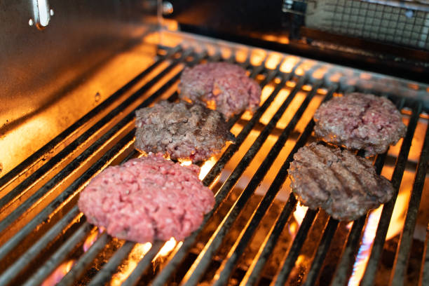 istock Barbecue home made hamburgers 1197399610