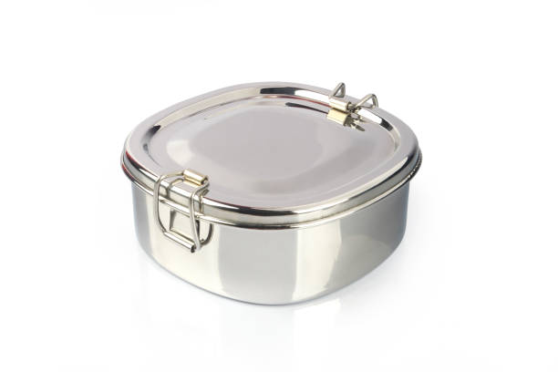 istock Indian made stainless steel lunch box 1197402309