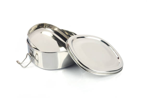 istock Indian made stainless steel lunch box 1197402838
