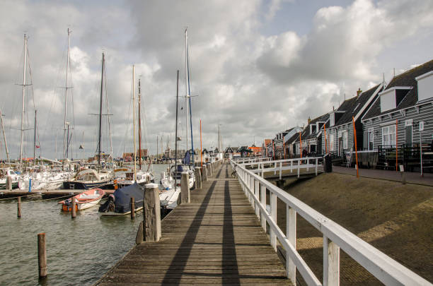 istock Boats on the pier, Marken, Netherlands. 1197417254