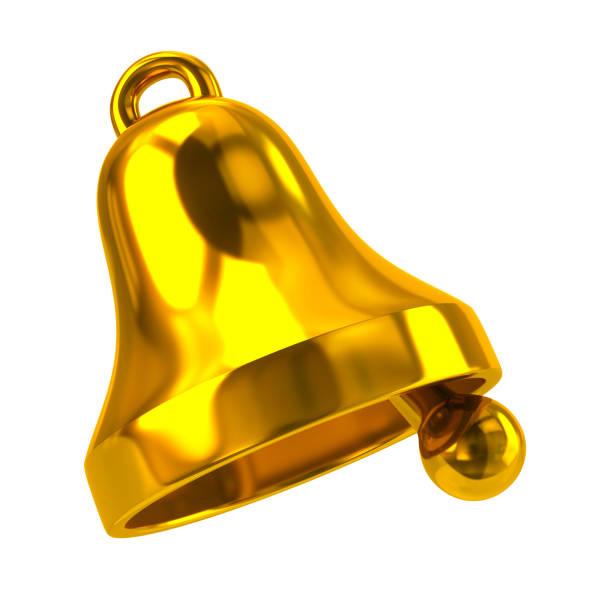 istock Golden bell icon 3d illustration 1197419512
