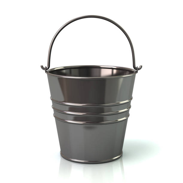 istock Metal bucket with handle 3d illustration 1197419514