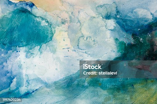 istock Storm. Watercolor on paper 1197420234