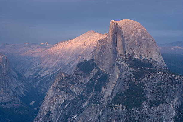 Half Dome at Sunset stock photo
