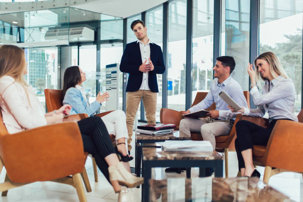 istock Business team working on new project and smiling. 1197424001
