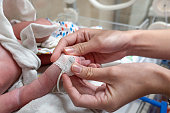 a nurse and a newborn