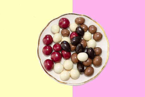 istock Plate of chocolate candies 1197424988
