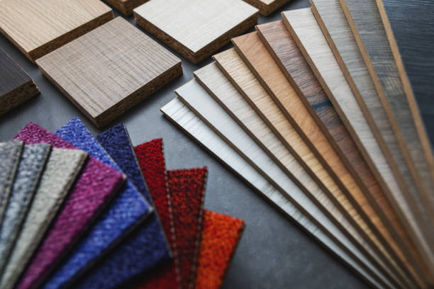 istock flooring and furniture material samples for interior design project 1197433933