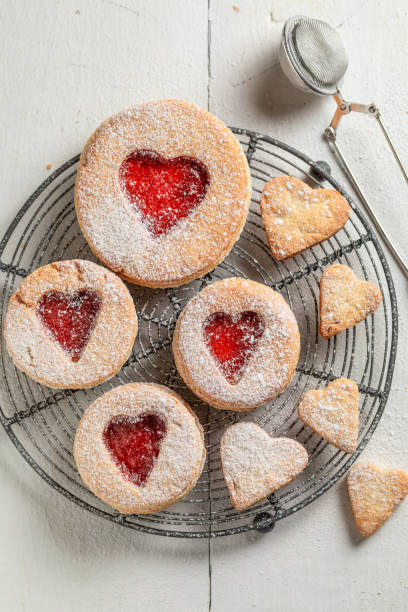 istock Romantic biscuits for valentine cut as a heart 1197434628