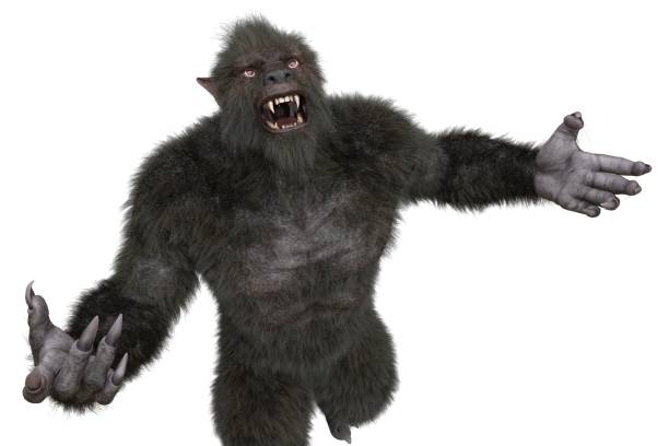 istock Lycan Werewolf isolated on white background 3d illustration 1197434994