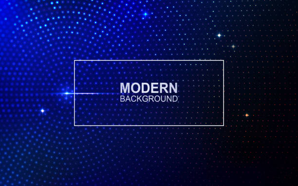 istock Dark saturated blue design with sparkle and sparkling mosaic 1197436074