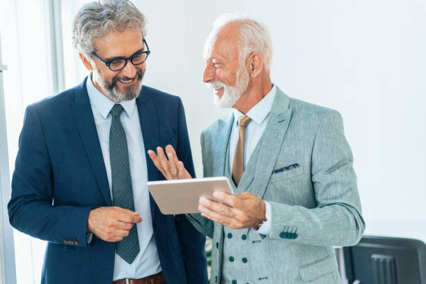 istock Senior business conversation 1197438818