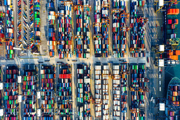 istock Container Cargo freight ship Terminal in Hong kong 1197439883