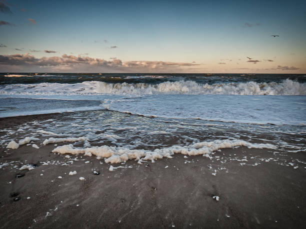 istock Stormy beach in Thyboroen, West Denmark 1197442904