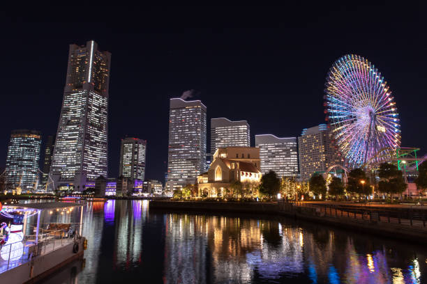 istock Beautiful night view in Yokohama 1197446840