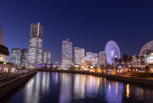 istock Beautiful night view in Yokohama 1197446843
