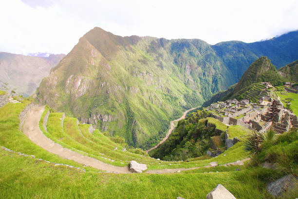 istock Panoramic view of Machupicchu world heritage site at Cusco Peru. 1197454624