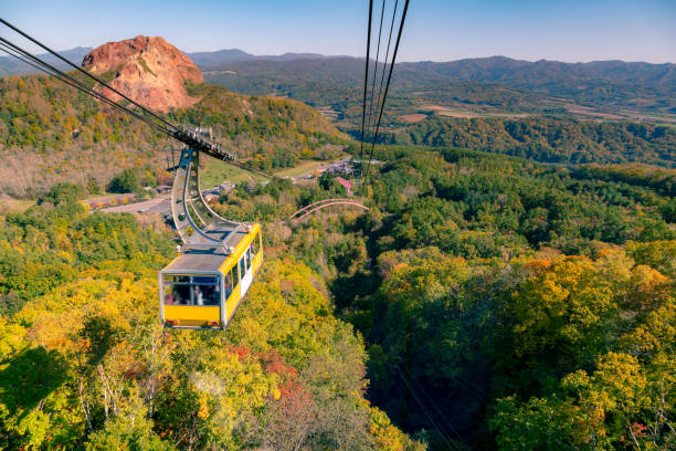 istock Mt.Moiwa ropeway over multiple colour jungle 1197455856