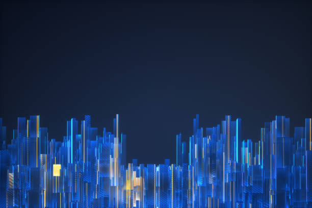 close up Artificial Intelligence technology city for backgrounds Futuristic eye, Artificial Intelligence, Globe - Navigational Equipment, DataBrain Wave, Artificial Intelligence, city.Data,Face recognition