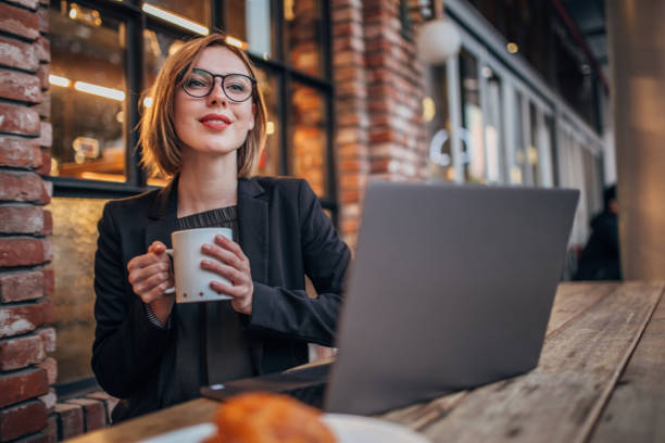 istock Freelancer in the coffee shop 1197456084