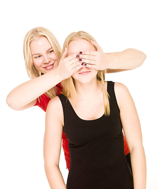 istock Girls playing Peek-a-boo 119745867