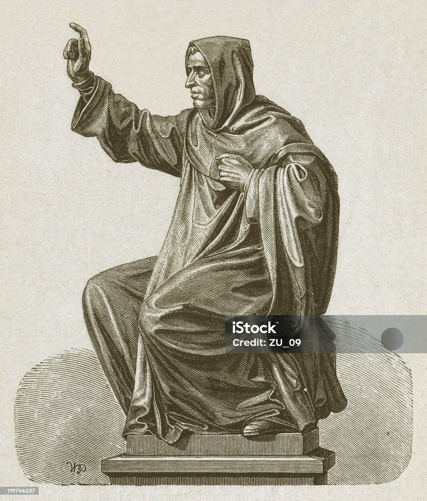 Savonarola - Lizenzfrei Girolamo Savonarola Stock-Illustration