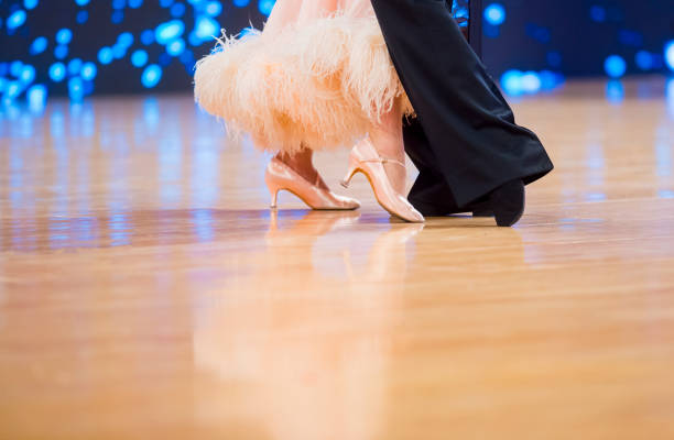 istock Low Section Of Couple Dancing On Floor 1197463610