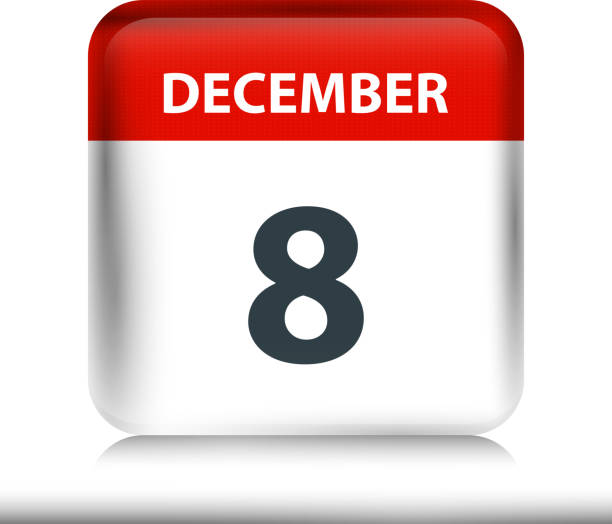 istock December 8 - Glossy Calendar Icon - Calendar design template 1197465871