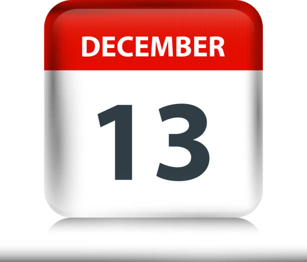 istock December 13 - Glossy Calendar Icon - Calendar design template 1197465878