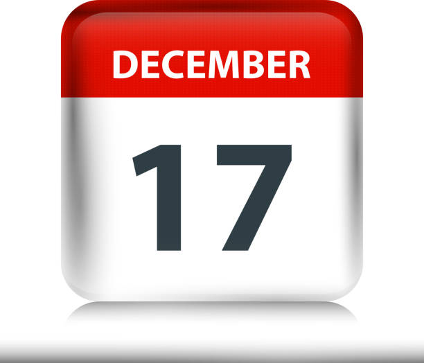 istock December 17 - Glossy Calendar Icon - Calendar design template 1197465881