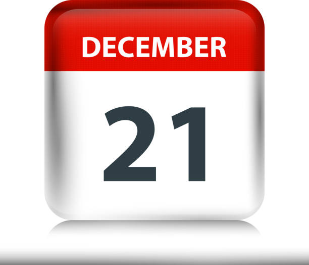 istock December 21 - Glossy Calendar Icon - Calendar design template 1197465887