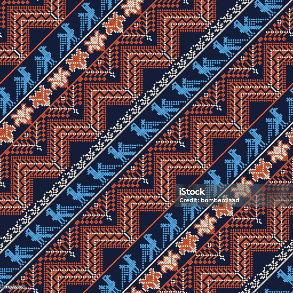 Palestina Pattern Palestinian Embroidery Pattern 218 Stock Illustration - Download Image ...