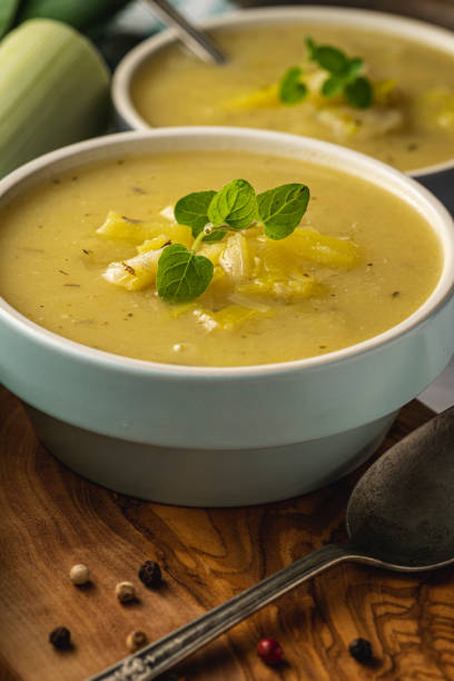 istock Leek and Potato soup 1197469822