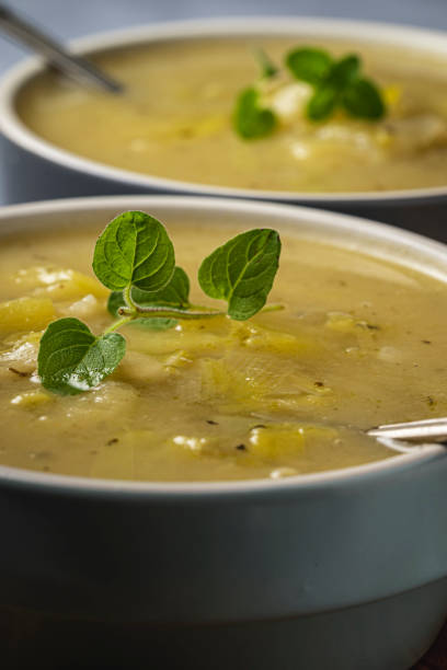 istock Leek and Potato soup 1197469853