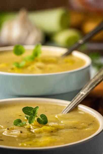 istock Leek and Potato soup 1197469865
