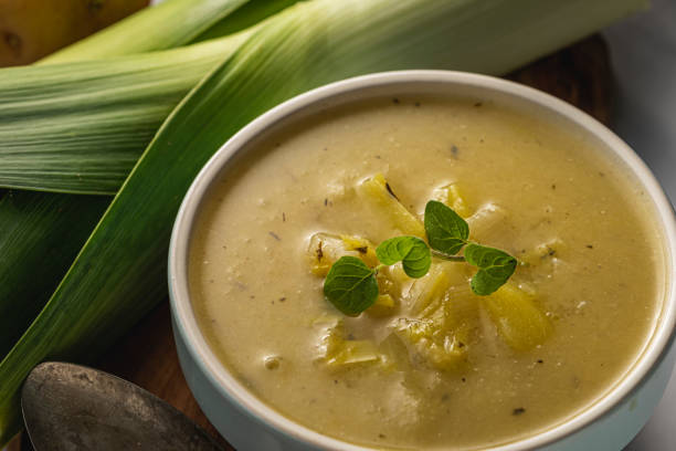istock Leek and Potato soup 1197469882