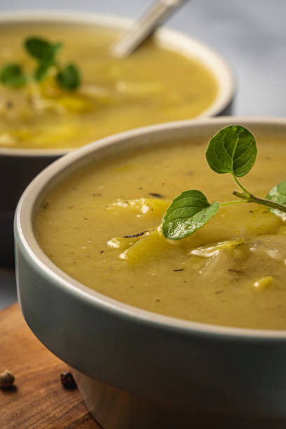 istock Leek and Potato soup 1197469893