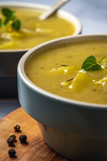 istock Leek and Potato soup 1197469928
